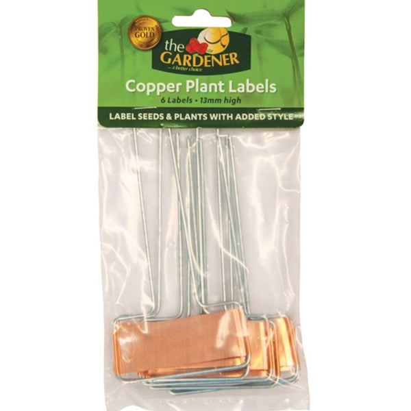 Copper Plant labels - 6 pack